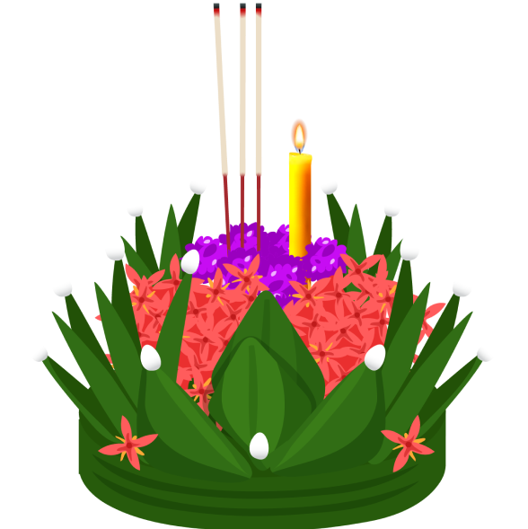 Ixora Flower Krathong